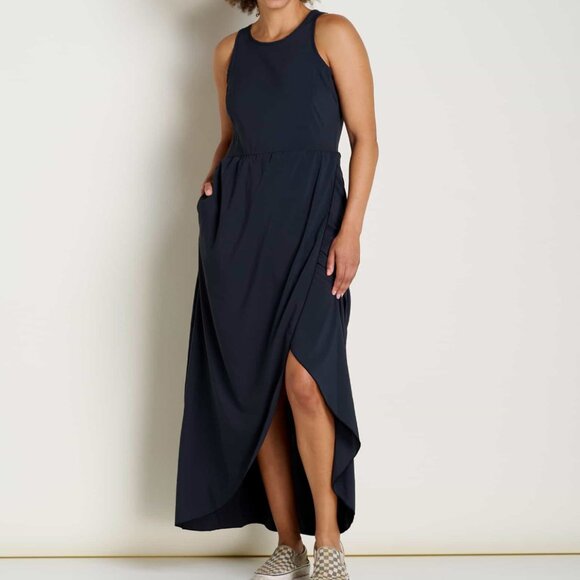 Toad & Co Sunkissed Maxi Dress - Quick-Dry, UPF 50+, Pockets, Open Back - XLarge - Picture 1 of 6